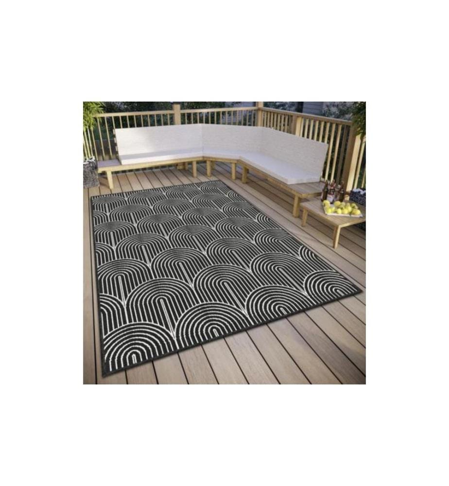 Hanse Home - Pangli In- & Outdoor Teppich 160 x 230 cm, Schwarz