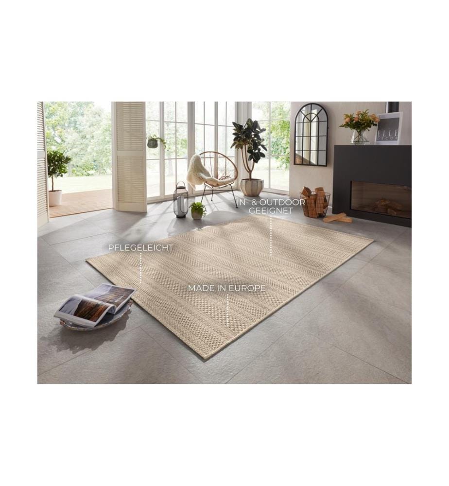 Elle Decoration - Teppich Arras Sisal Optik Flachgewebe, 160 x 230 cm