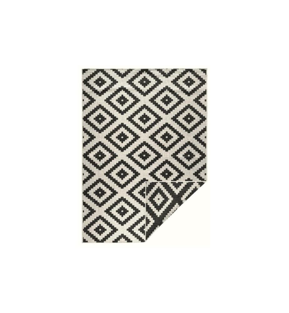 Hanse Home - Malta In- & Outdoor Teppich 80 x 150 cm, Schwarz/Crème