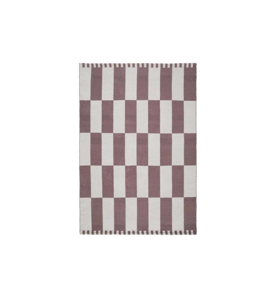 Urbanara - Teppich Iniola 140 x 200 cm, Weiss/Taupe