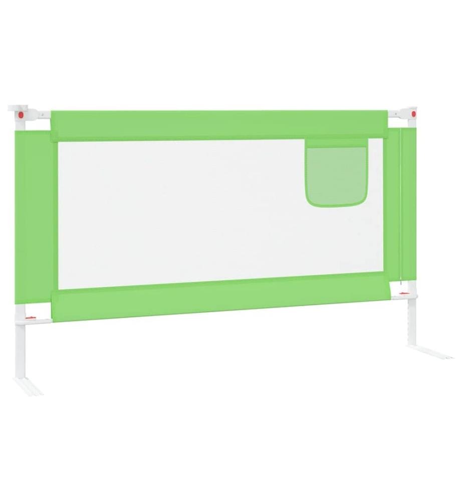 Kleinkind-Bettschutzgitter Grün 140x25 cm Stoff