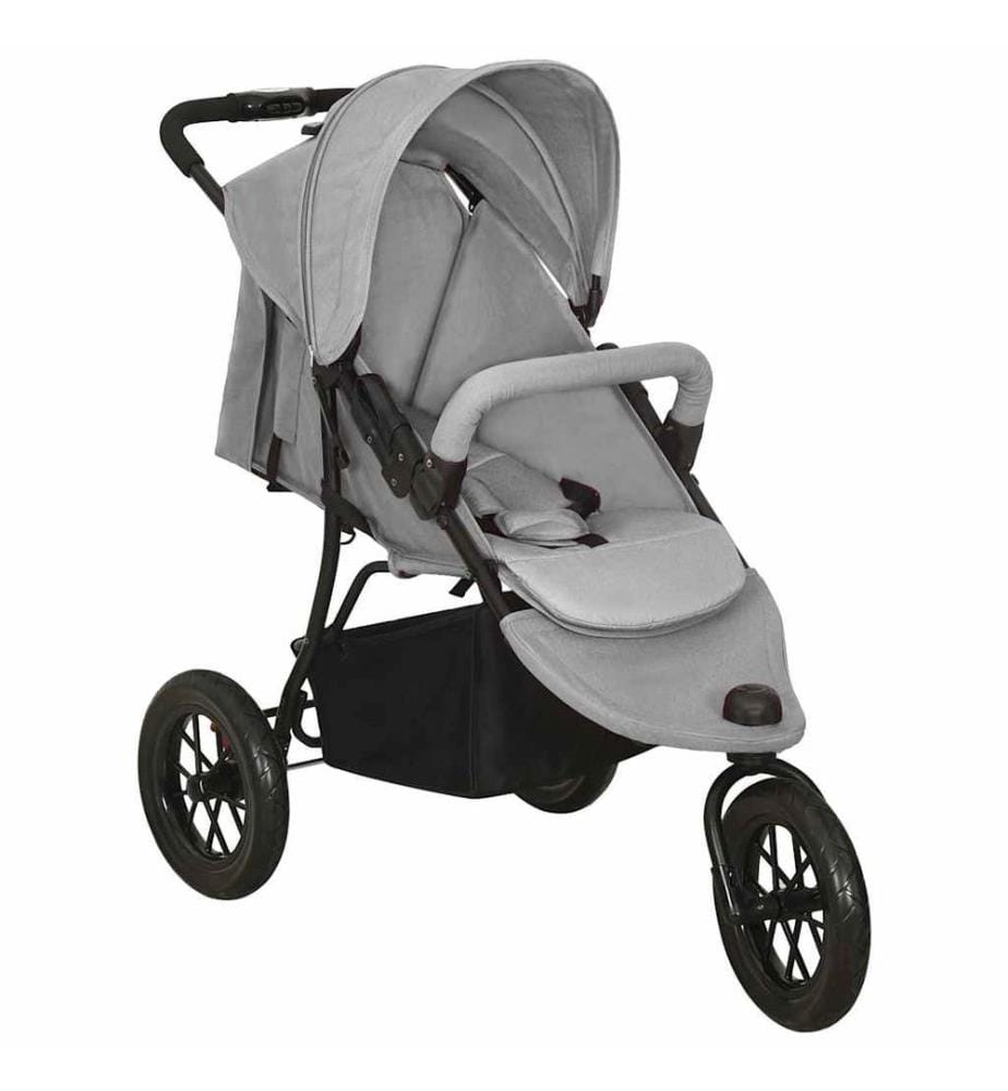 Poussette pour bébé Gris clair Acier