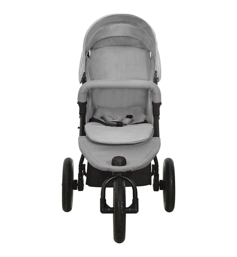 Poussette pour bébé Gris clair Acier