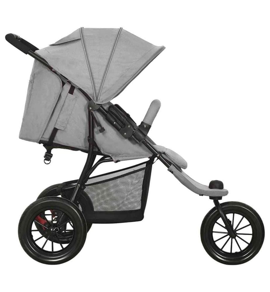 Poussette pour bébé Gris clair Acier