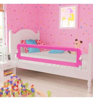 Kleinkind Bettschutzgitter 2 Stück Rosa 150 x 42 cm