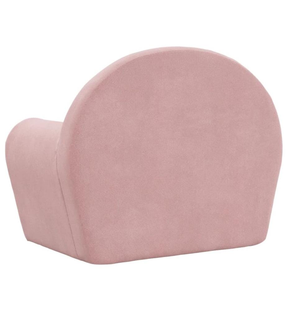 Kindersofa Rosa Weicher Plüsch