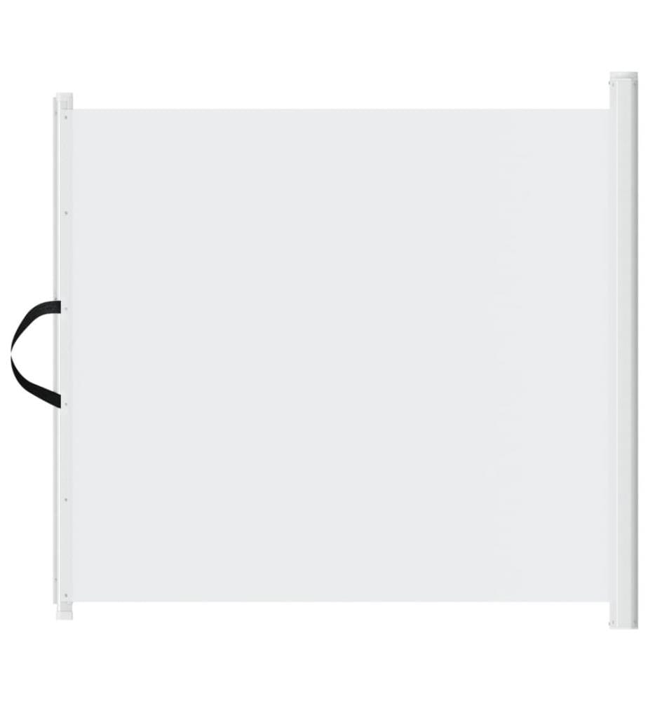Haustier-Barriere Ausziehbar Weiss 82,5x125 cm
