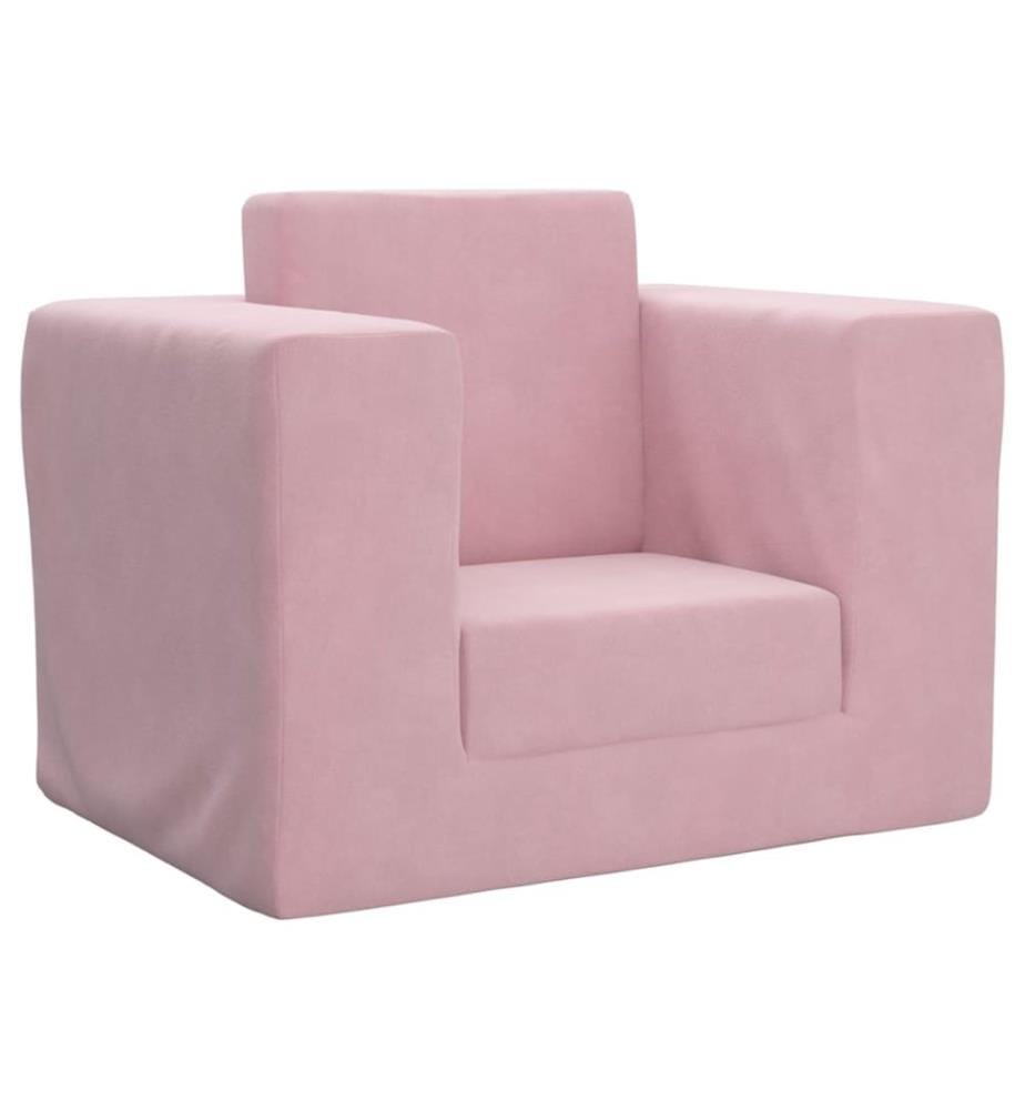 Schlafsofa für Kinder Rosa Weicher Plüsch