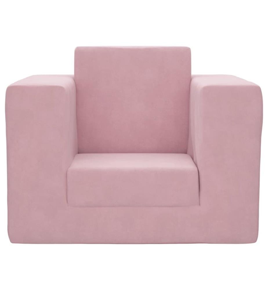 Schlafsofa für Kinder Rosa Weicher Plüsch