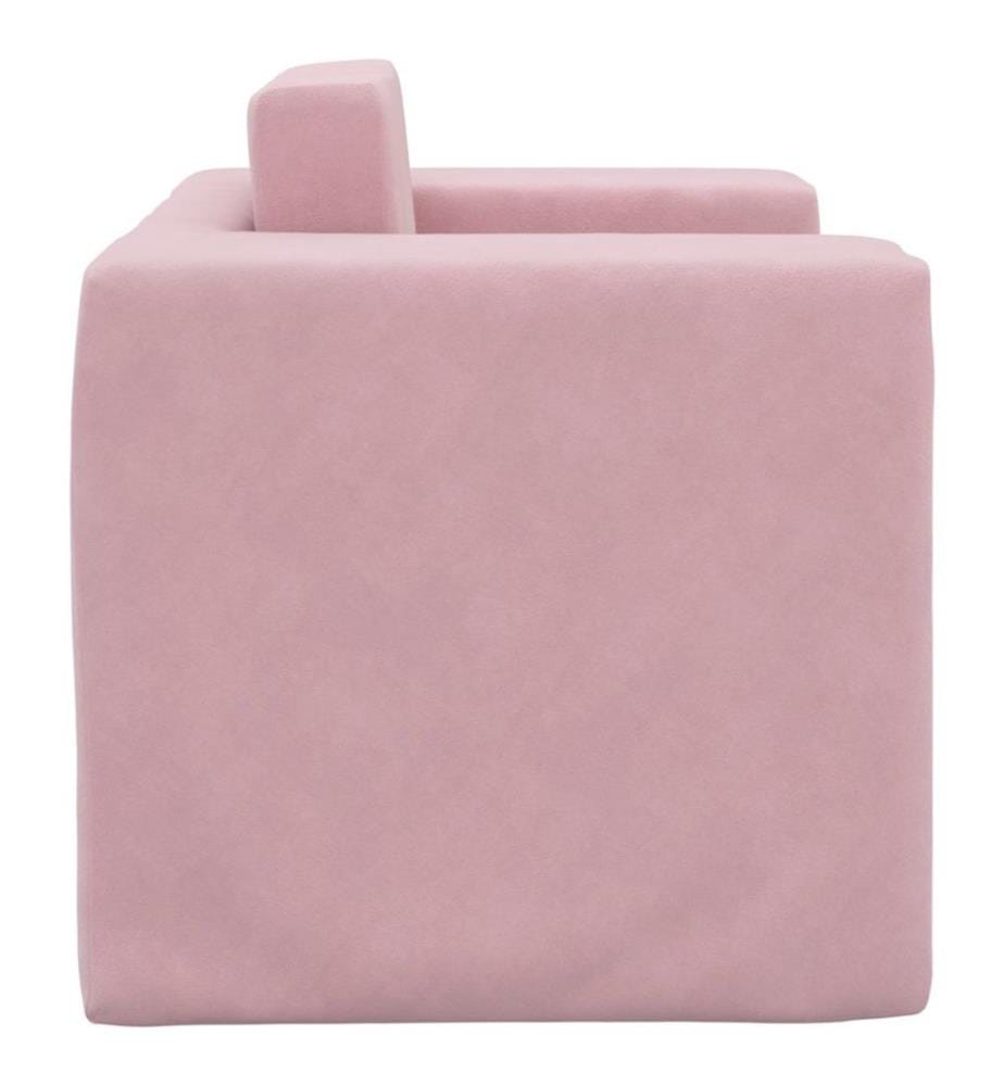 Schlafsofa für Kinder Rosa Weicher Plüsch