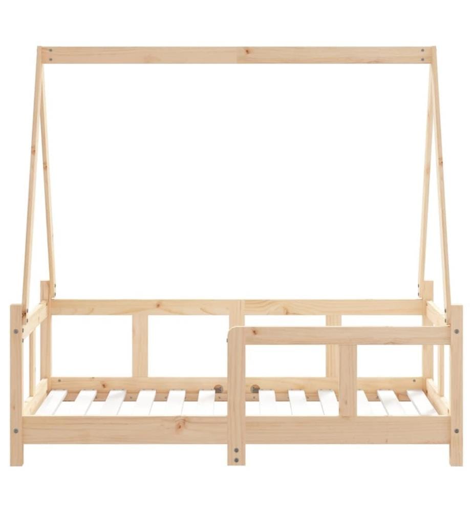Kinderbett 70x140 cm Massivholz Kiefer