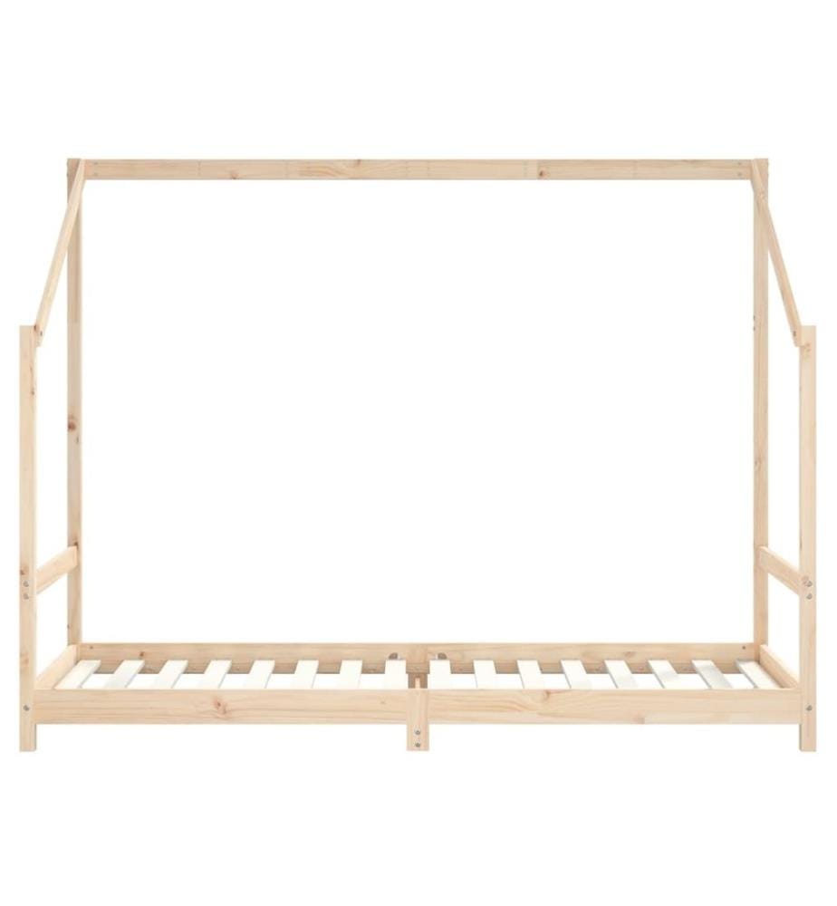 Kinderbett 80x200 cm Massivholz Kiefer