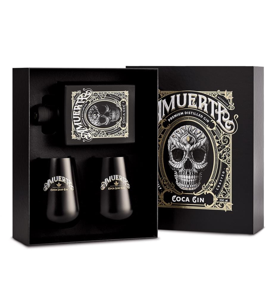 Amuerte Coca Leaf Gin + 2 Gläser - 2 x 70 cl