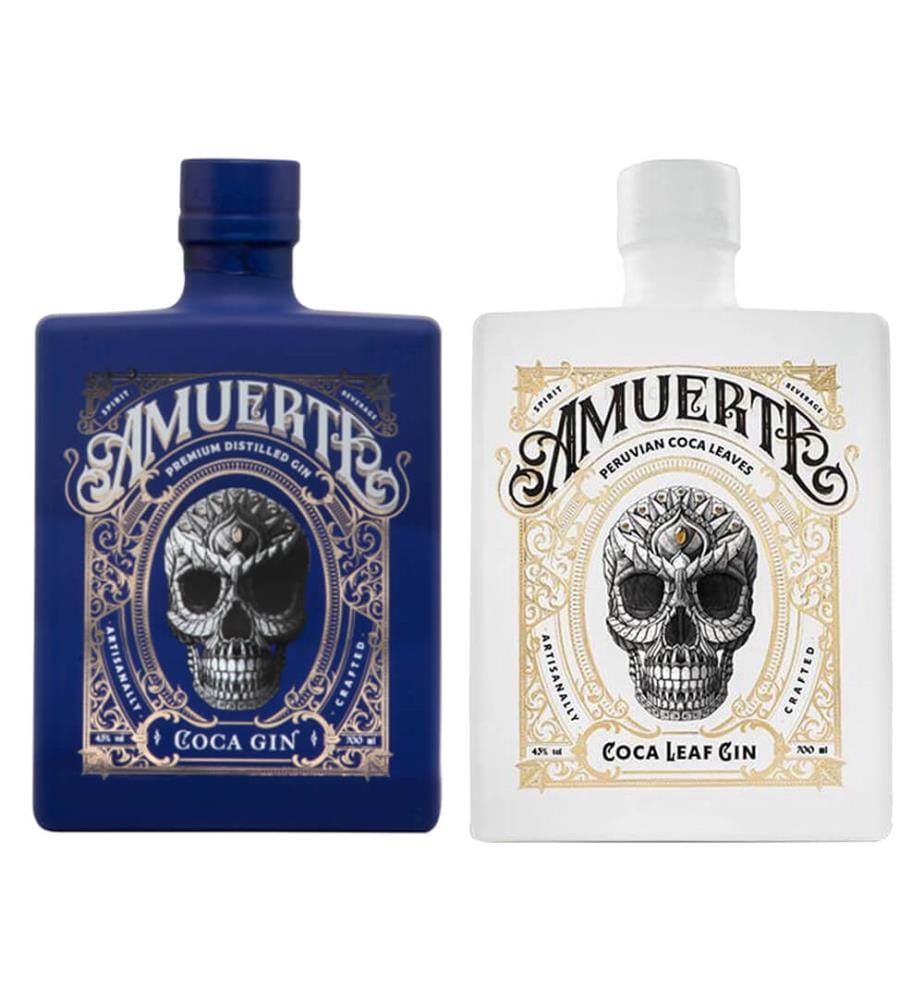 5x Gin Coca Leaf Amuerte - 70 cl