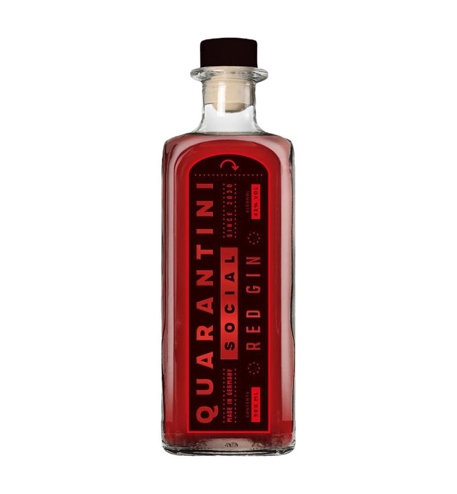 Quarantini Social Red Gin + 6x 1724 Tonic Water - 50 cl + 6 x 20 cl