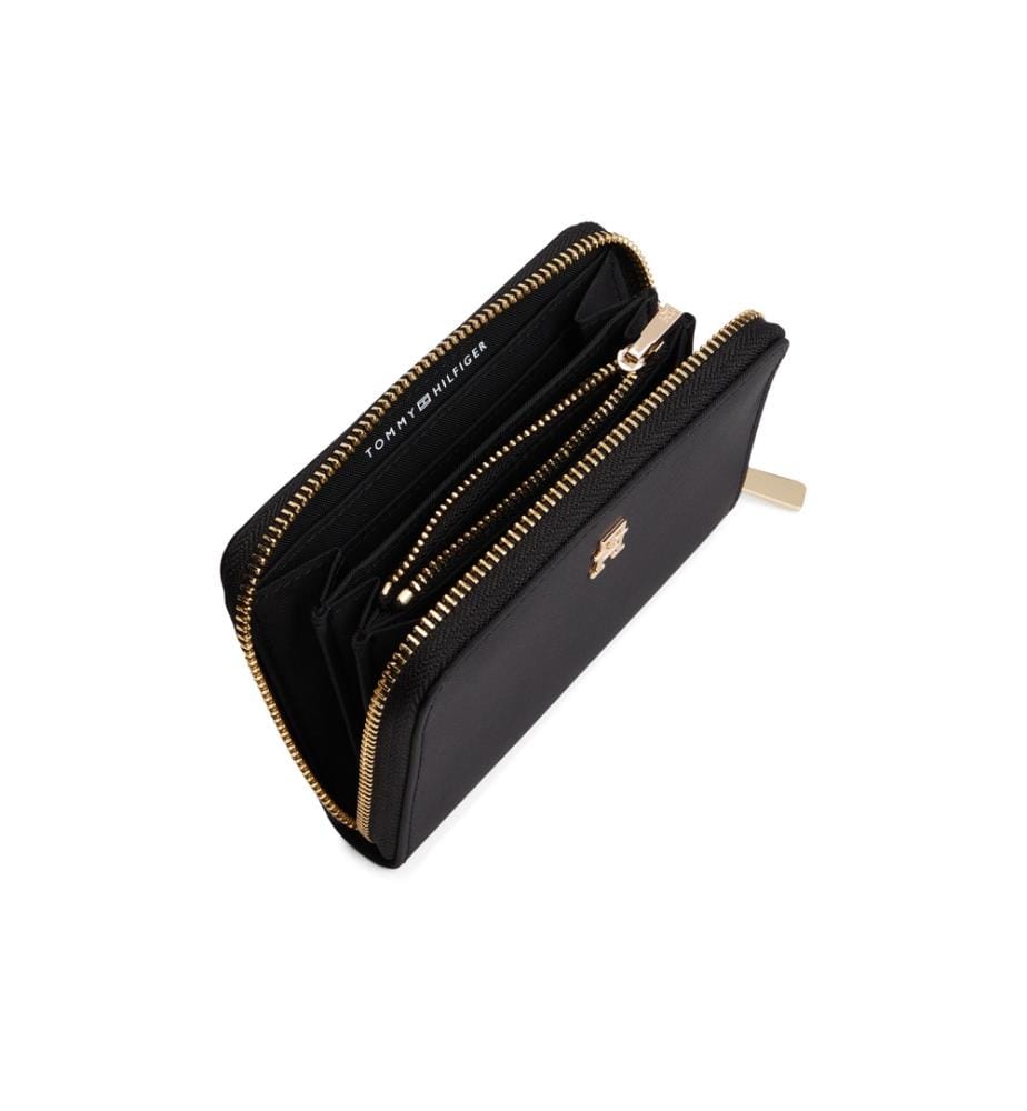 Portafoglio con zip monogrammato - Nero