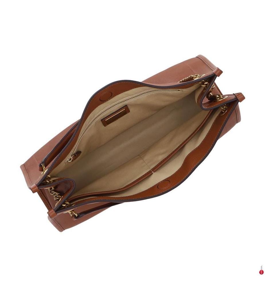 Grand cabas Bradley en cuir grainé - Sable Lauren
