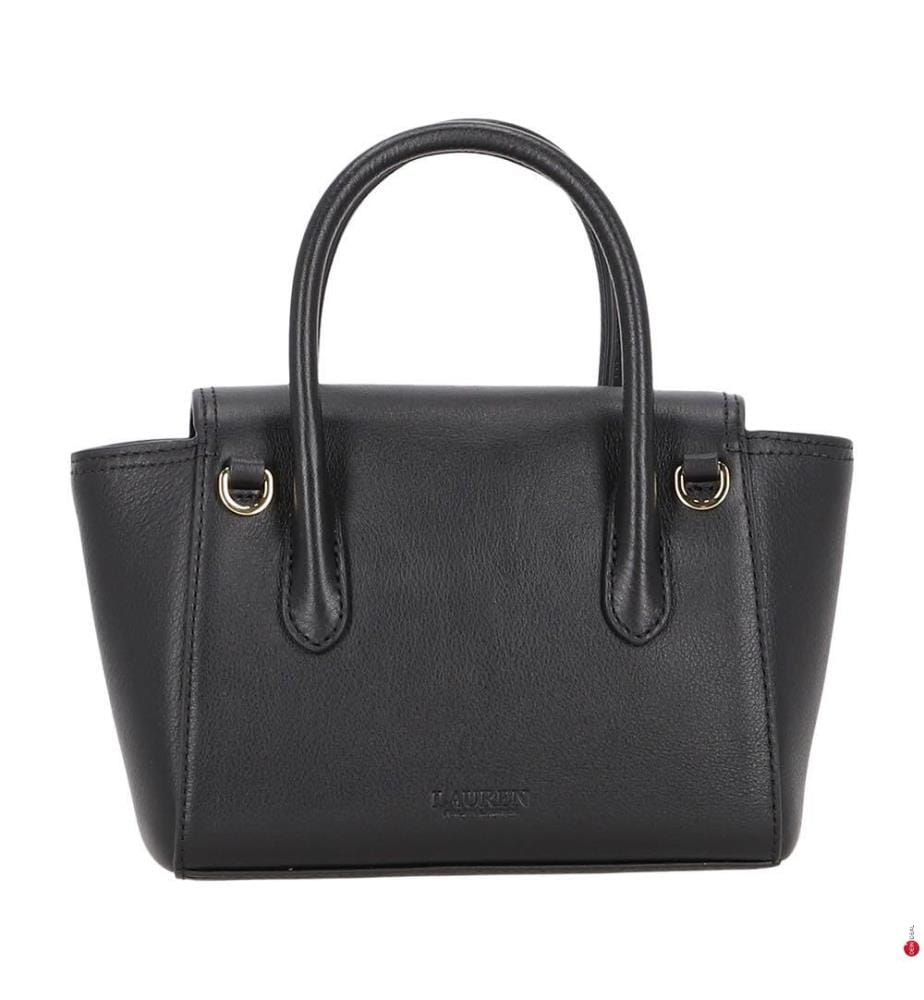 Petite sacoche Tanner en cuir grainé - Noir