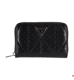 Aldina Medium Zip Around Brieftasche - Schwarz