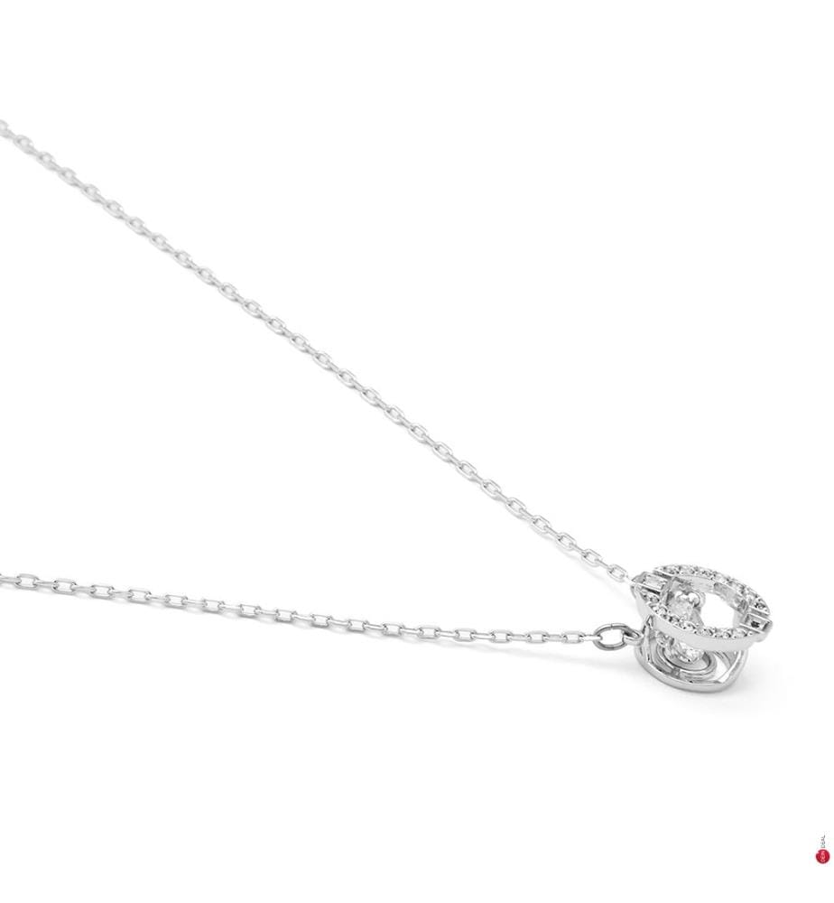 Collana Sparkling Dance Round - Argento