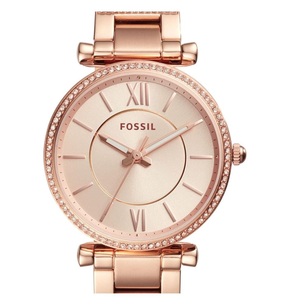 Montre Carlie - Doré Rose