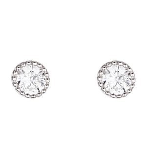 Boucles d'Oreilles en Or Colors Grands Ronds - Blanc