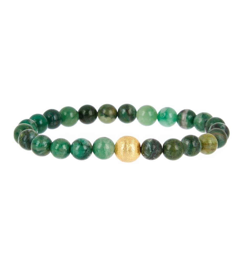 Bracciale - Oro con giada