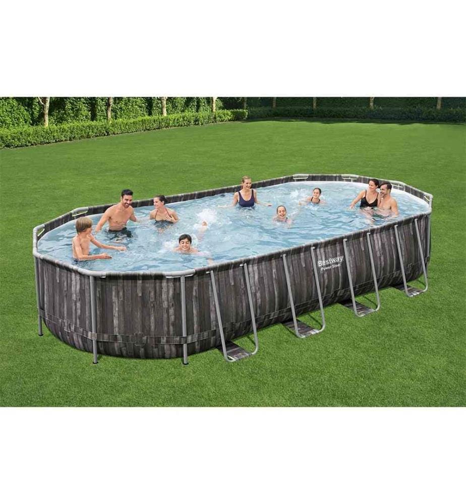 Piscina ovale Power Steel 732 x 366 x 122 cm