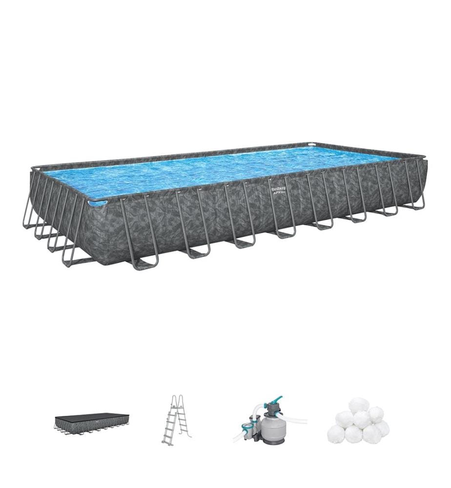 Piscine Rectangulaire Apx - Anthracite