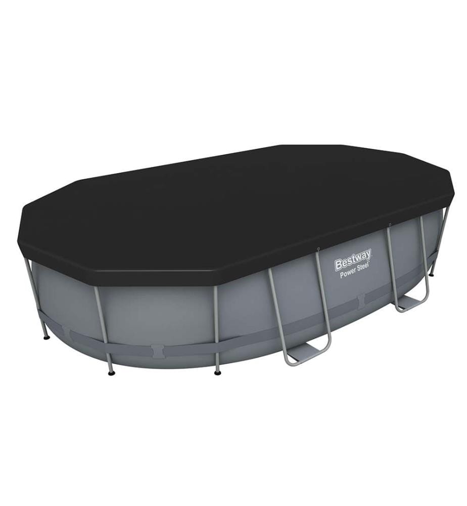 Pool Power Steel Frame 488 x 305 x 107 cm - Grau