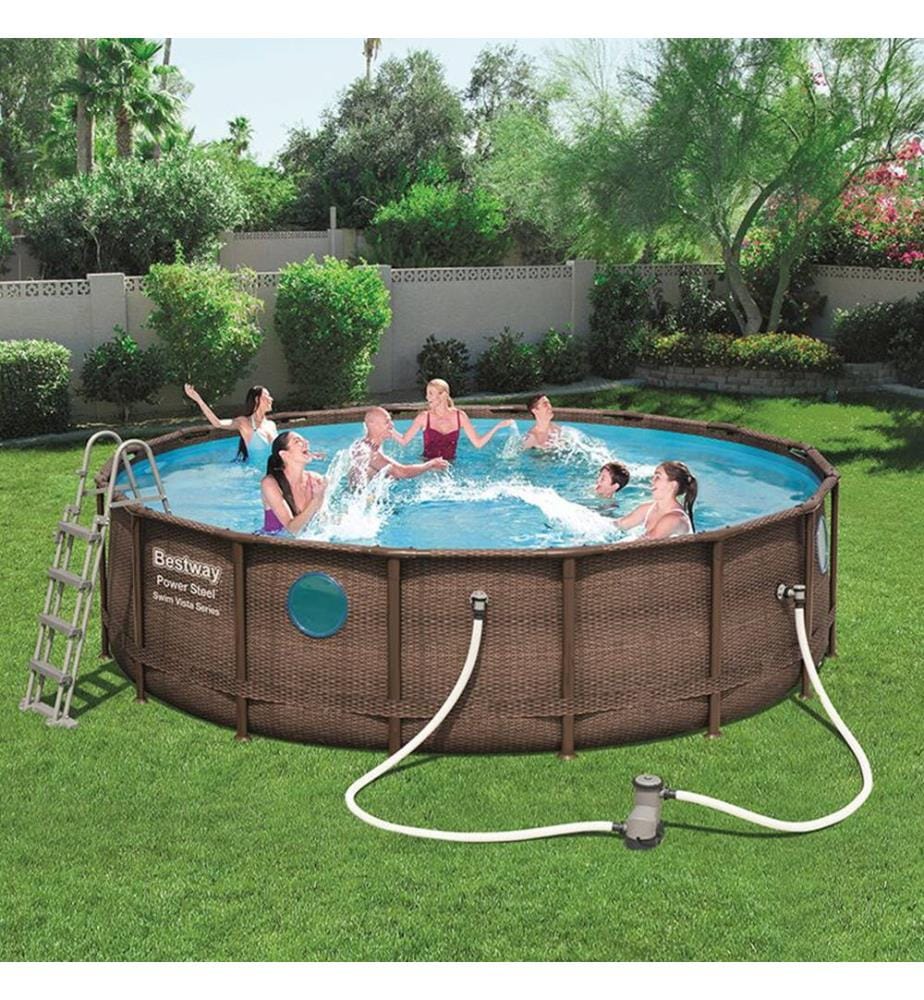 Telaio PowerSteel™ Swim Vista Series II - 488 x 122 cm