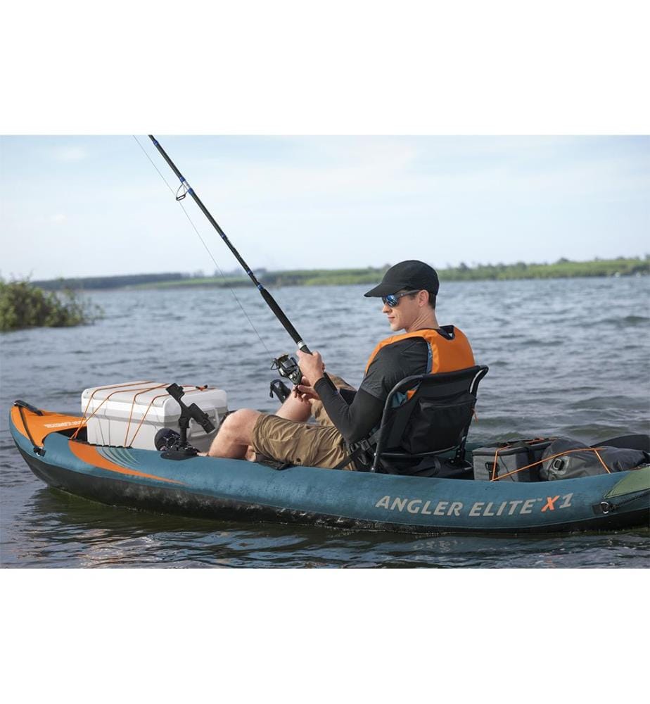 Kayak da pesca Angler Elite - Blu Arancione