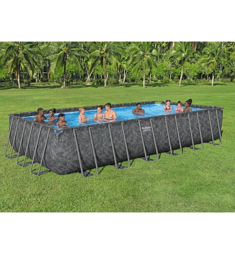 APX 365 Rectangular Pool Set 732x366x132cm - Anthrazit