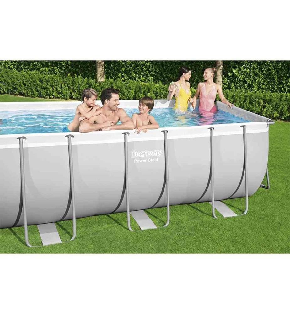 Power Steel Rectangular Pool Set 412 x 201 x 122 cm