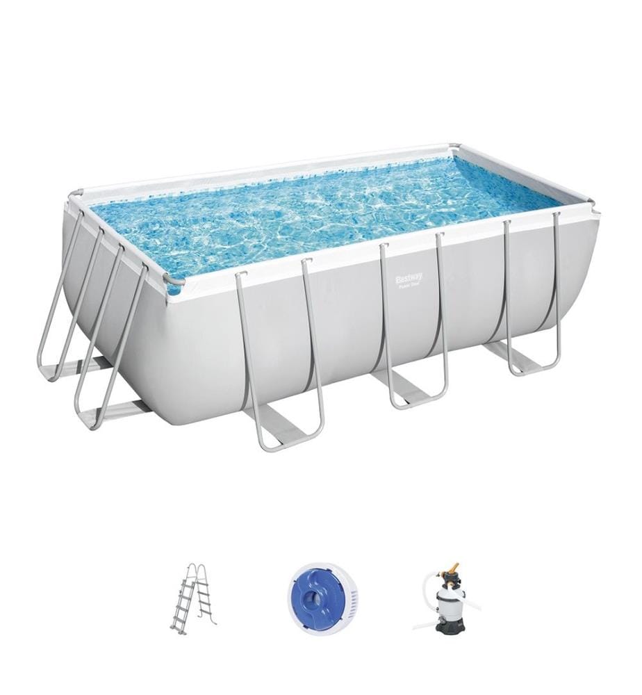 Power Steel Rectangular Pool Set 412 x 201 x 122 cm