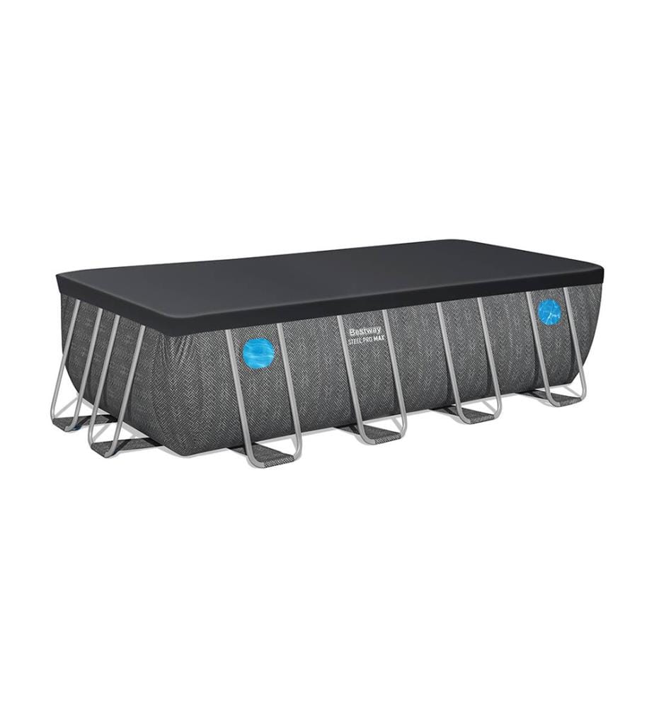 Piscina rettangolare Steel Pro Max 488x244x122 cm - Grigio