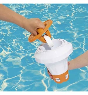 Galleggiante chimico con Chem Guard - Arancione