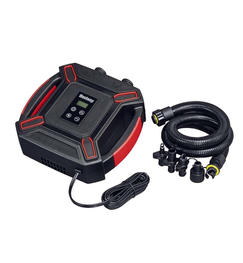 Pompa Elettrica ad Alta Pressione Powergrip Sport - Nero & Rosso