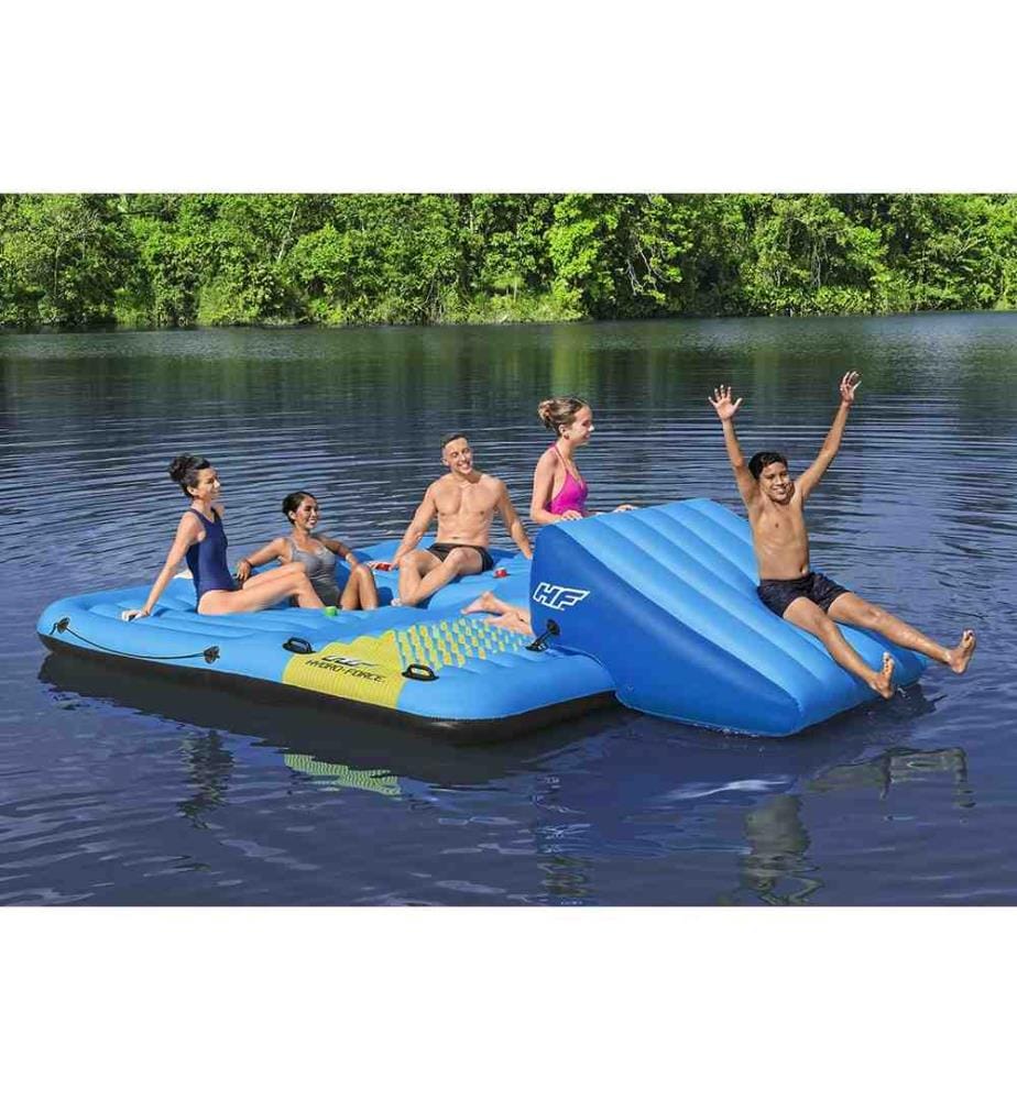 Isola per Piscina Summer Slide Activity Island 376x311cm - Blu