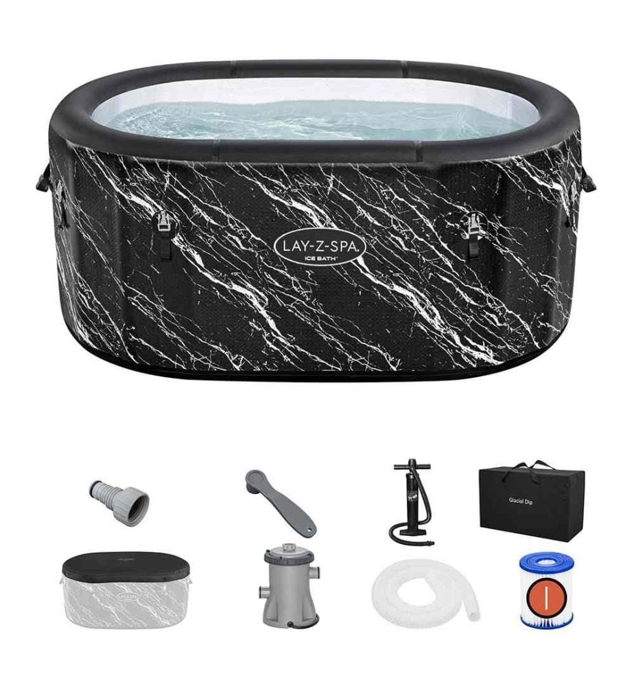 Bagno Glaciale Lay-Z-Spa Glacial Dip™ per 2 Persone - Nero