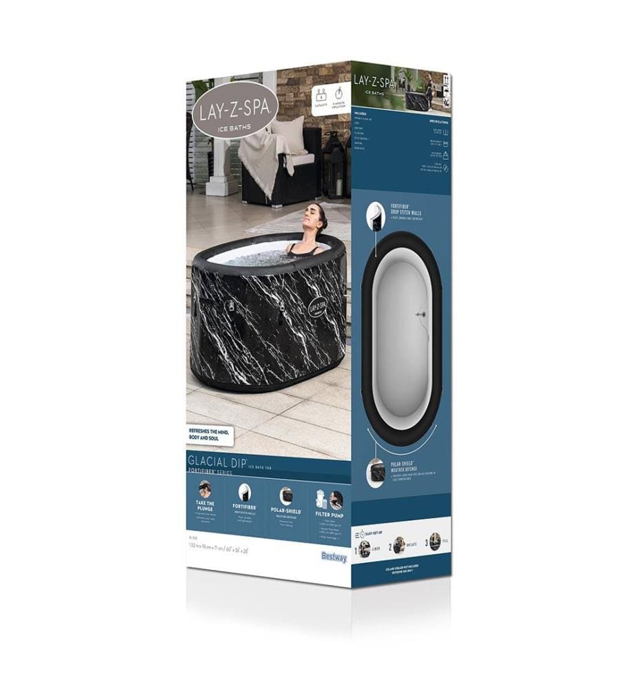 Bagno Glaciale Lay-Z-Spa Glacial Dip™ per 2 Persone - Nero