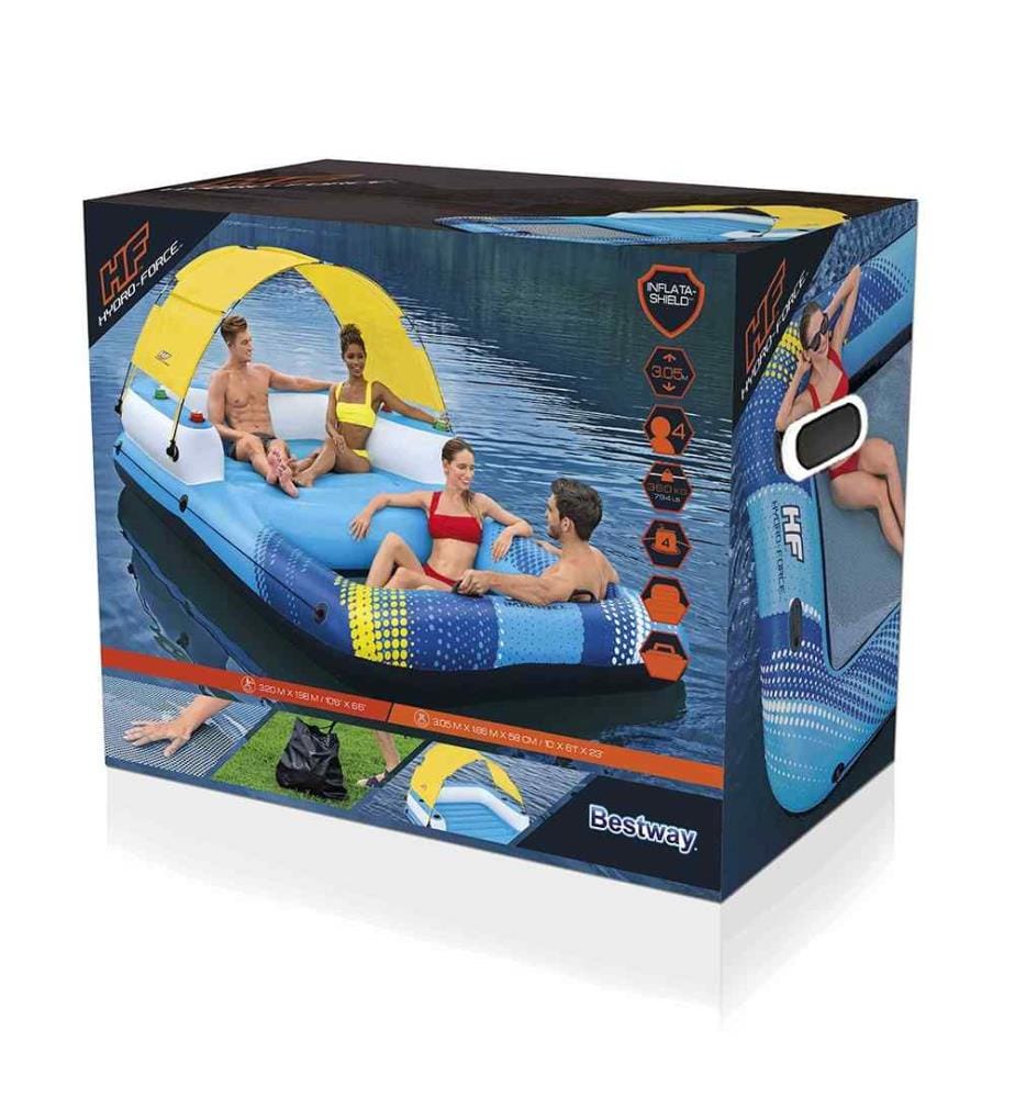 Isola per Piscina Summer Oasis Island 320x198cm - Blu