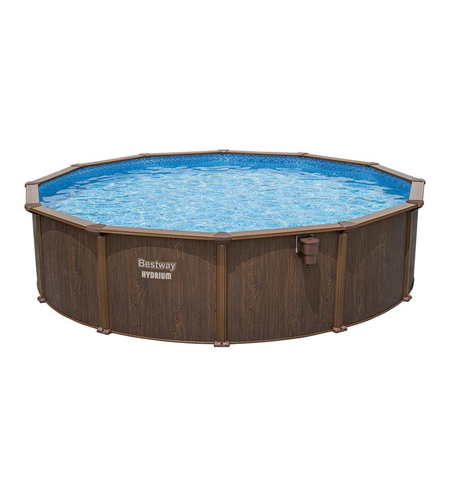 Piscine hors-sol Hydrium 549 x 132 cm - Marron