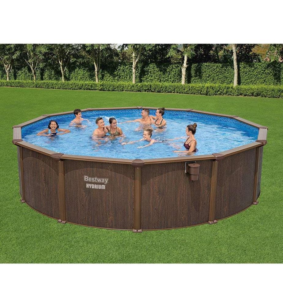 Piscine hors-sol Hydrium 549 x 132 cm - Marron