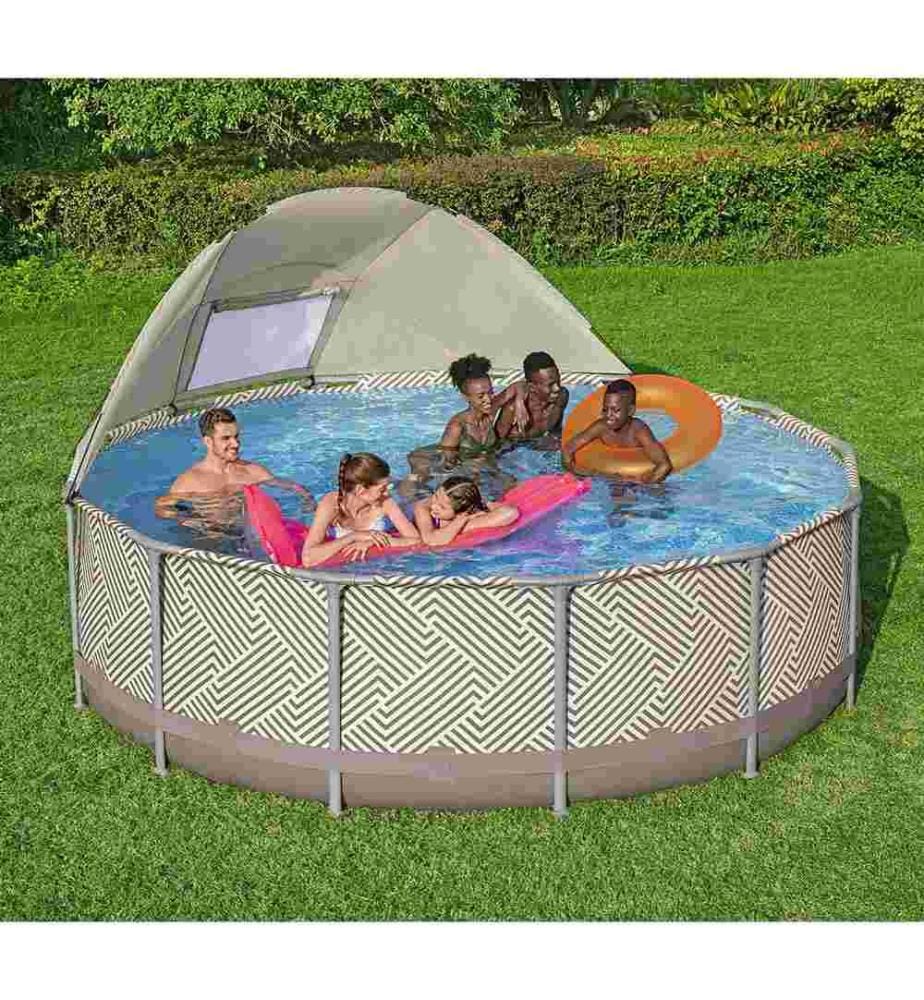 Set Piscina Steel Pro Max 396x107cm - Beige