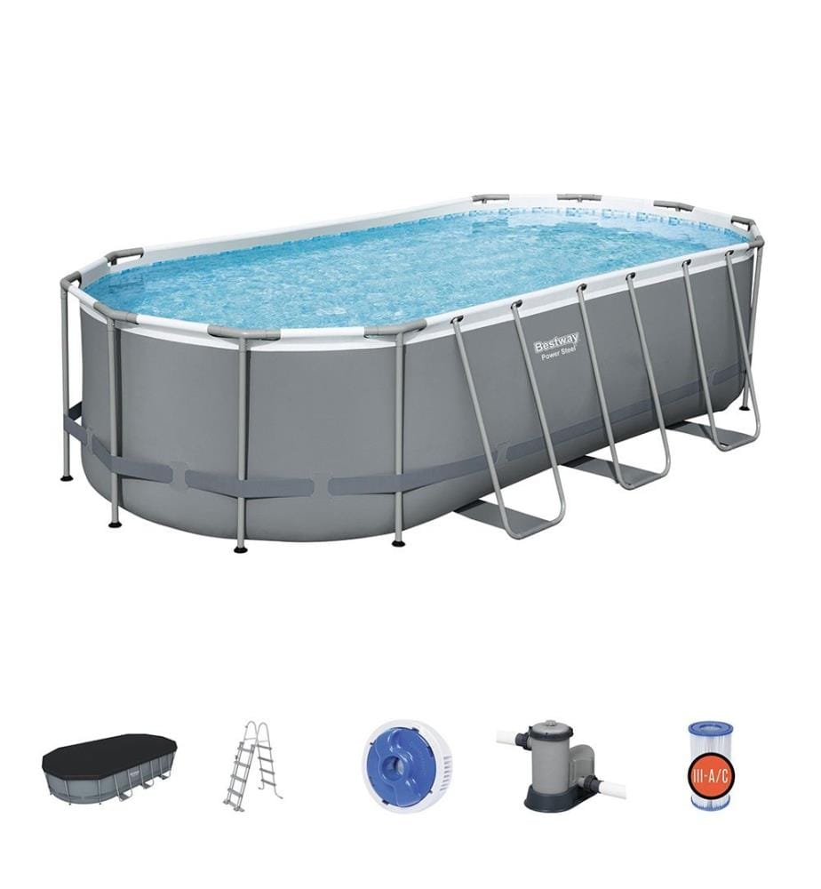 Oval Frame Pool Set 549 x 274 x 122 cm