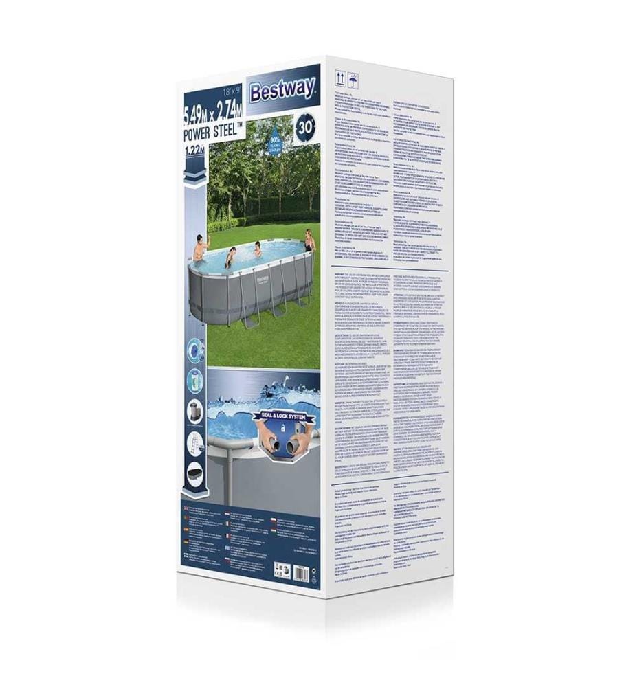 Oval Frame Pool Set 549 x 274 x 122 cm