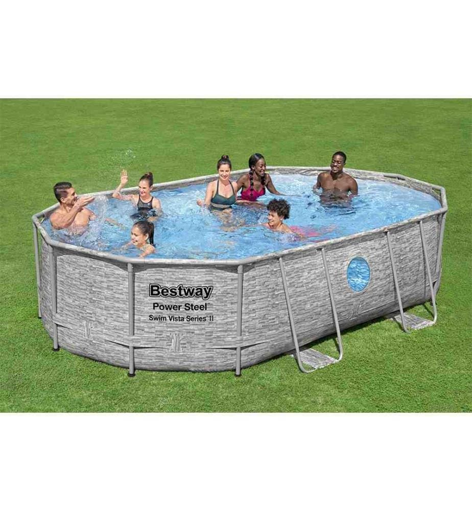 Piscine ovale Power Steel SwimVista 488 x 305 x 107 cm