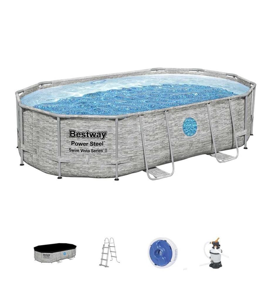 Piscine ovale Power Steel SwimVista 488 x 305 x 107 cm