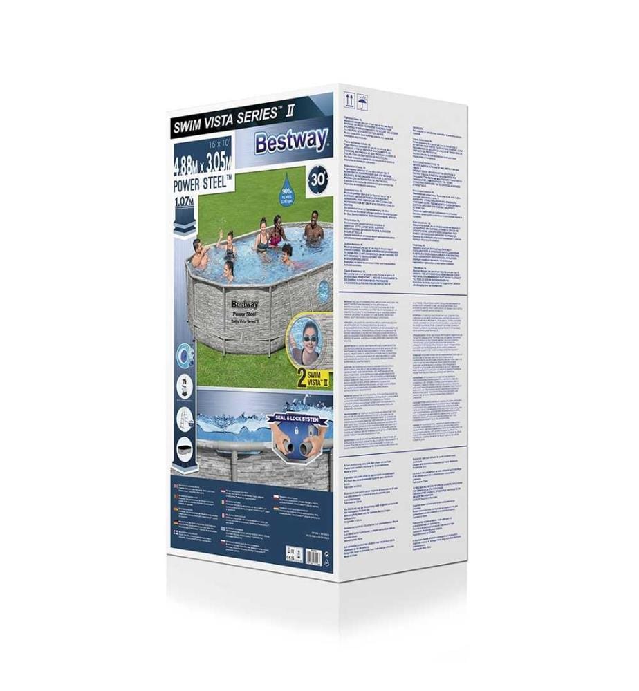 Piscine ovale Power Steel SwimVista 488 x 305 x 107 cm
